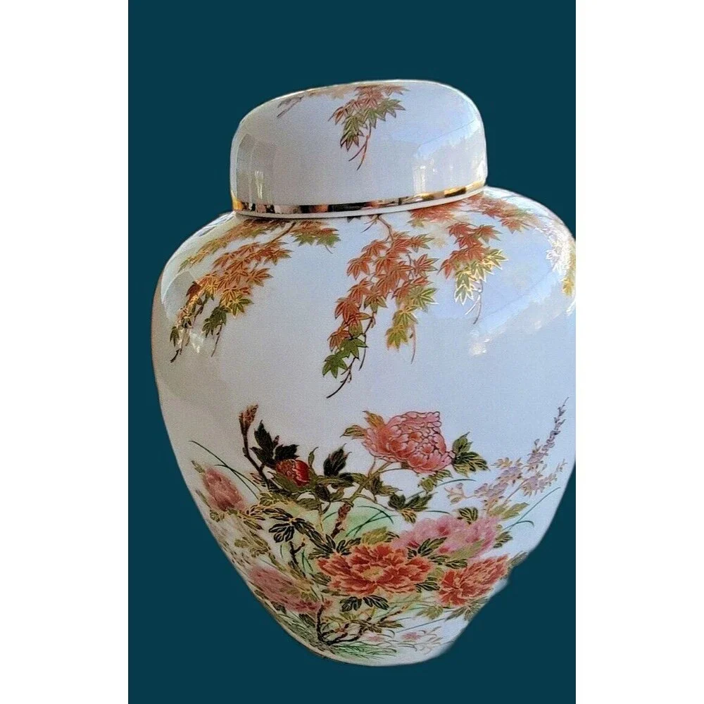 VINTAGE JAPAN PORCELAIN FLORAL BLUEBIRD 6
